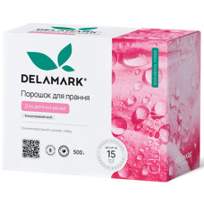 Концентрированный бесфосфатный стиральный порошок DeLaMark Baby, 500 г